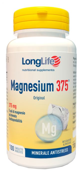 Longlife magnesium 375 mg 100 tavolette