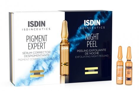 Isdinceutics routine antimacchie isdinceutics pigment expert 10 fiale giorno + isdinceutics night pe