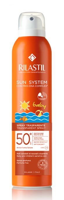 Rilastil sun system baby transparent spray spf50+ 200 ml