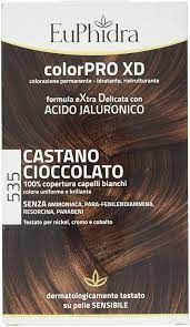 EUPHIDRA COLORPRO XD 535 CASTANO CIOCCOLATO GEL COLORANTE CAPELLI IN FLACONE + ATTIVANTE + BALSAMO +