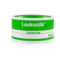 Cerotto adesivo ipoallergenico per fissaggio medicazioni leukosilk supporto acetato di cellulosa bia