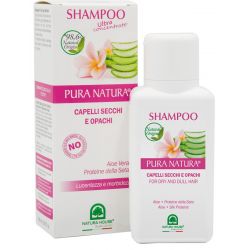 Shampoo per capelli secchi e opachi con aloe e proteine della seta 250 ml