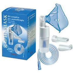 Kit completo prontex rapid mask per aerosolterapia con ampolla plastica +maschera per adulti +tubo p