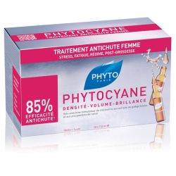 Phyto phytocyane trattamento anticaduta capelli donna 12 fiale 7,5 ml