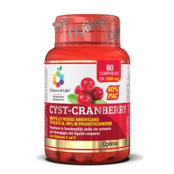 Colours of life cranberry con vitamina c e 60 compresse 1000 mg
