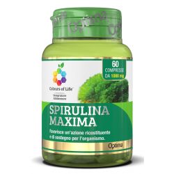 Colours of life spirulina maxima 60 compresse 1000 mg