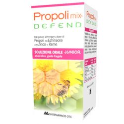 Propoli mix defend soluzione orale junior analcolica 200 ml gusto fragola