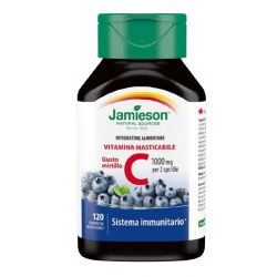 Jamieson vitamina c 1000 120 compresse masticabili mirtillo