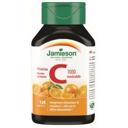 Jamieson vitamina c 1000 arancia 120 compresse masticabili 168 g