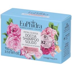 Euphidra doccia shampoo solido petali di rosa 100 g