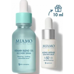 Miamo cofanetto 2024 skin immunity booster 1 vitamin blend 30 ml + 1 aging defense 10 ml